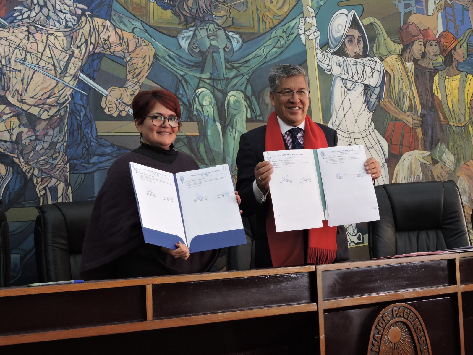 Firma del Convenio Marco de Cooperación con la Universidad Mayor de San Andrés UMSA